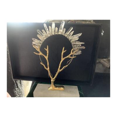 China Donghai Wholesale Well Sell White Crystal Tree Of Life Home Decoration Good Quality for sale