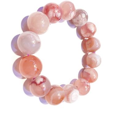 China China Wholesale Natural Sakura Agate Bracelet Energy Healing Sakura Agate Bracelet Rose Quartz Bracelet for sale