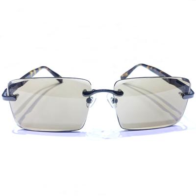 China Customizable crystal unisex brown sunglasses wholesale China brand natural crystal sunglasses for sale