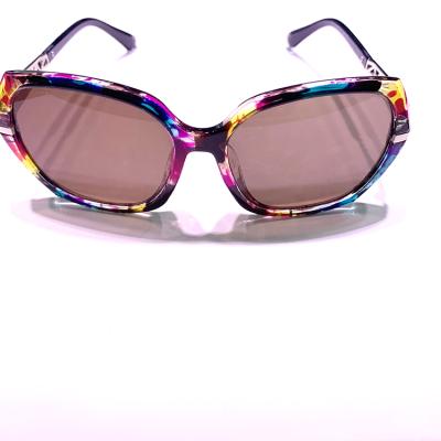 China China Wholesale Natural Frame Crystal Sunglasses Natural Hand Craft Crystal Sunglasses With Colorful Flower for sale