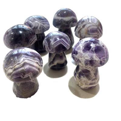 China China Wholesale Natural Dream Craft Mushroom Hand Craft Amethyst Healing Amethyst Quartz Dream Mushroom For Healing for sale