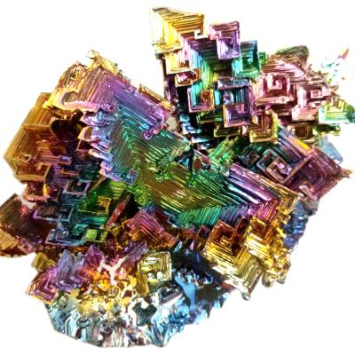 China China Wholesale Crystal ElementBi Gemstone Mineral Specimen People Open Healing Rainbow Bismuth For Decoration for sale