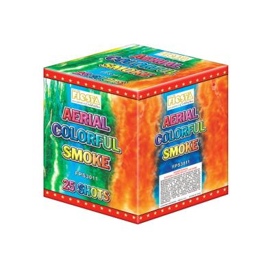 China Professional Mixed Fan Cake Firework Aerialcolorful Smoke FPS3011 for sale