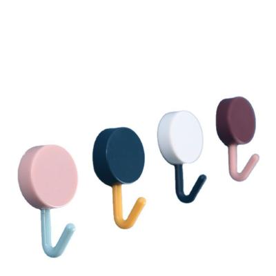 China Nordic Cute Strong Bearer Household Living Room Hook Wall Free Punch Hook Sticky Hook Small Dormitory Decoration Seamless for sale