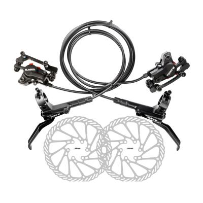 China Factory 160mm Front Rear Oil Pressure Hydraulic Disc Brake Bicycle Brak Sets For Road Mountain Bike for sale