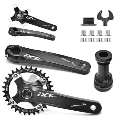 China Mountain Bikes Aluminum Alloy 104BCD 170mm MTB Road Bike Crankset With Bottom Bracket Bicycle Crank Other Bicycle Parts for sale