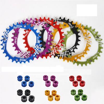 China Mountain Bikes Snail 30T 104BCD Shrink Single Speed ​​Ring MTB Mountain Bike Bicycle Chain Sprocket Wide With Bolt for sale