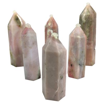 China 100% Real Natural Crystal Wholesale Crystal Wholesale Opal Pillar Pink Opal Tower Europe for sale