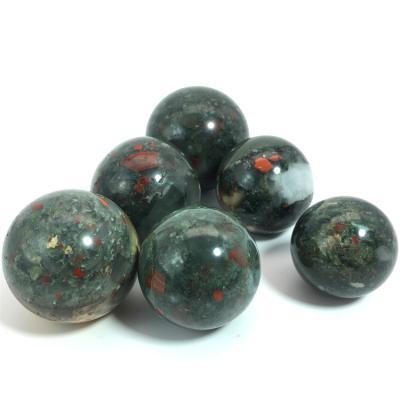 China Europe natural crystal minisize stones wholesale african blood sphere decoration healing stone ball for sale