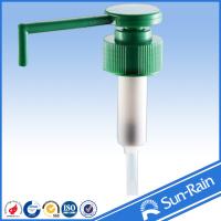 China Long nozzle green plastic closure 28 lotion pump dispenser from China yuyao for sale