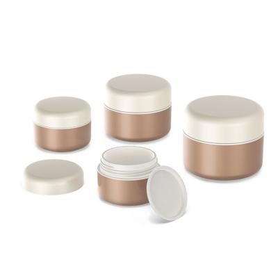 China Essence Cream Plastic Cosmetic Jars SR2306 10g Round Screw Cap PP Material for sale