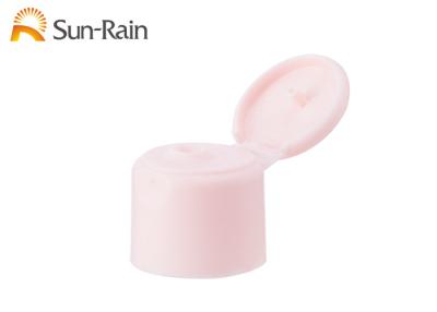 China Pink Plastic Flip Top Caps , Pump Aluminum Cap 24/410 28/410 SR204C for sale