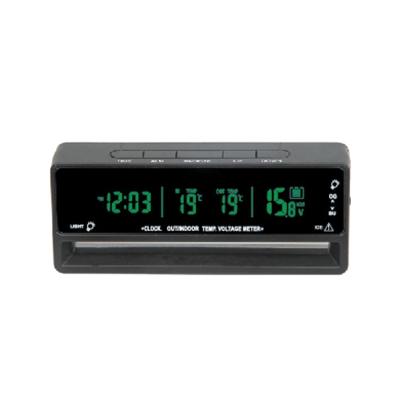 China Electronic Calendars Thermometer Two Color Automotive Backlight Voltmeter for sale