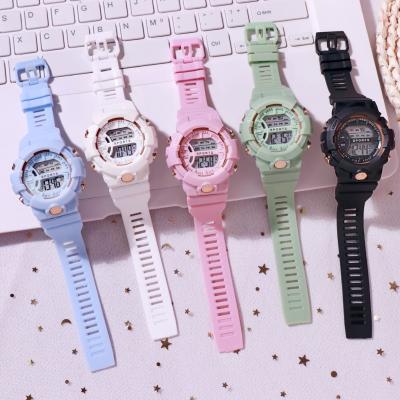 China Girls Kids Unisex Waterproof Colorful Led Watches Student Sports Chronograph Silicone Electronic Digital Watch For Boys Relojes Digitals for sale