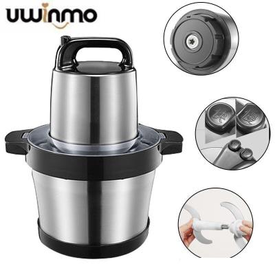 China Household European Standard 304 Stainless Steel Meat Mixer Double-speed English Packing 6L Electric Chopper for sale