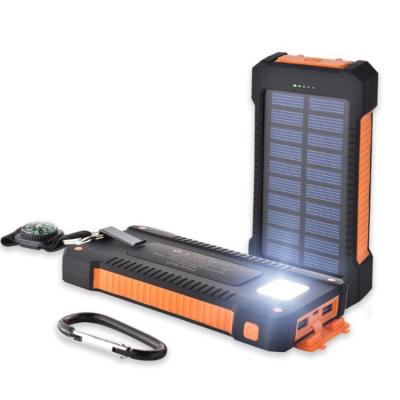 China 2021 Support Charging High Capacity Charger 16000mAh Waterproof Solar Power Bank Mobile Powerbank Solar Power Banks For Mobile Phone for sale