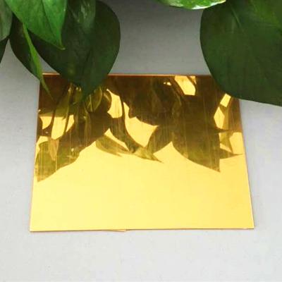 China Non-Toxic Amber Acrylic Plastic PS Mirror For Decoration And Advertising for sale