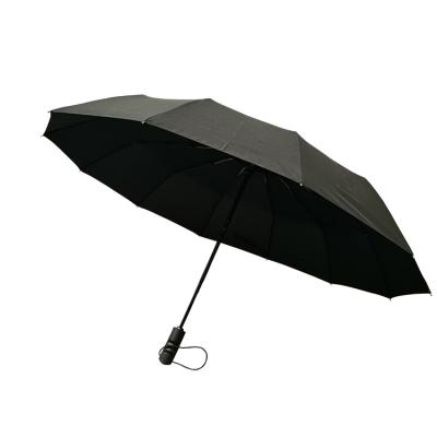 China Water Repellency 2022 Direct Selling Top Portable Cheap Black Windproof Automatic Folding Umbrella for sale