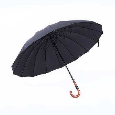 China Repellency Custom Top Fashion Straight Water Bone 70x16k Impact Waterproof Automatic Golf Umbrella for sale