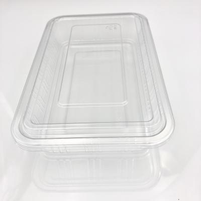 China plastic clear food storage box picnic box lunch box with lids manufacture in China for sale