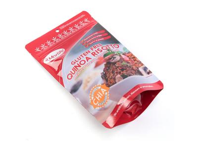 China Self seal plastic packaging zipper bag with with easy tearing notch for sale