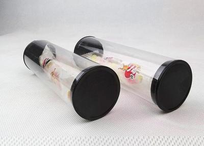 China Factory Extrusion plastic clear tube with lids transparent packaging tube for sale