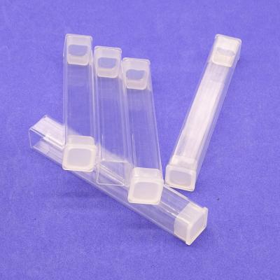 China China Factory Good Quality Extrusion Plastic Clear Round Tube Customized Dimensions With White Cap For Packaging Candy for sale