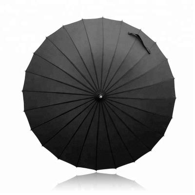 China Double Swivel Outdoor UV Protection Large Nylon Sports Golf Umbrella With U Shape Handle for sale