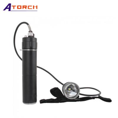 China Led Canister Camping Diving Torch With 10W XM-L-U2 Led Deep Sea Diving Hand Lamp for sale