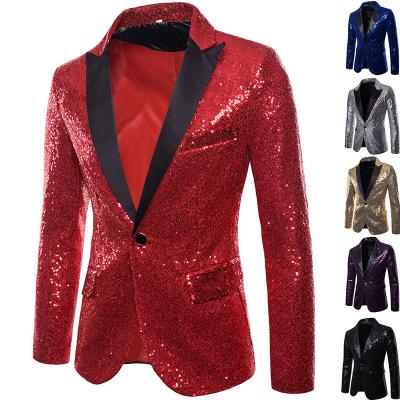 China Brand New OJW121427 Mens Breathable Suits Party Wear Sequin Fabric With High Quality for sale