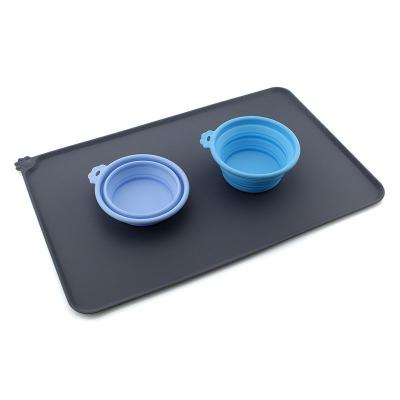 China Lovely Popular Durable Silicone Pet Mat Dog Feeding Mat With Long Service Life Not Easy To Fade for sale