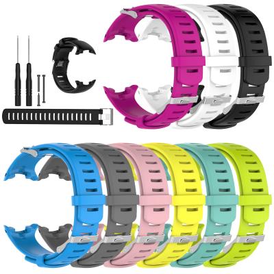 China Low MOQ Silicone Watch Strap For Suunto D4i Novo Outdoor Sports Diving Watch Band With Tools for sale