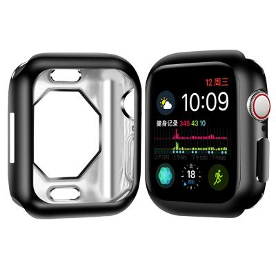 China Luxury Hollow Protective Shell For Apple Watch TPU Case 40mm Smart Watch Case Cover Device Shell For Apple Watch Eraysun 44mm for sale