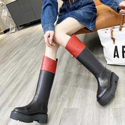 China Flat Brand New Autumn Winter Pointed Toe Rider Boots Women Sexy Party Mature Thin High Heels Knee High Boots Fashion Women's Boots for sale