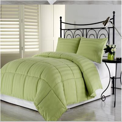 China Wholesale Anti-static Single Fluffy Goose Bedding Set Duvet Cover Set Down Comforter Green Comforter Comforter for sale