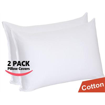 China Wholesale 2 Pack Standard Size (20 by 30 inch) Disposable Pillow Encasement Cotton Pillowcase for sale