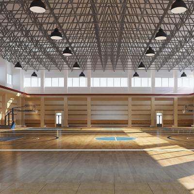 China Prefab basketball gymnasium structure building basketball arena/badminton/steel structure tennis/basketball park with good design for sale