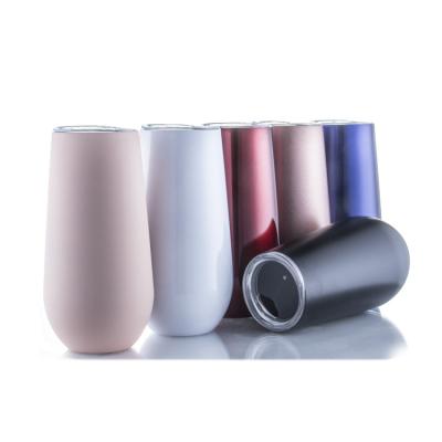 China Viable Stainless Steel 6oz Champagne Tumbler Swig for sale