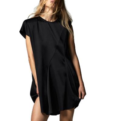 China BAIYIMO Fahion Summer Dresses Women Lady Dresses Custom Made Wholesale Anti-Static Black Elegant Club Dress Sexy Party For Ladies for sale