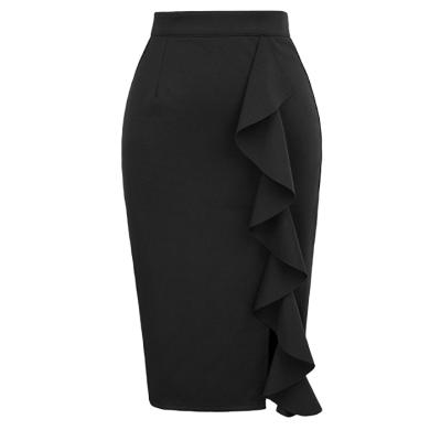 China Breathable European And American Fashion Customize Ladies Multi Color Elegant Vintage Dress Slim Pencil Skirts In Stock for sale