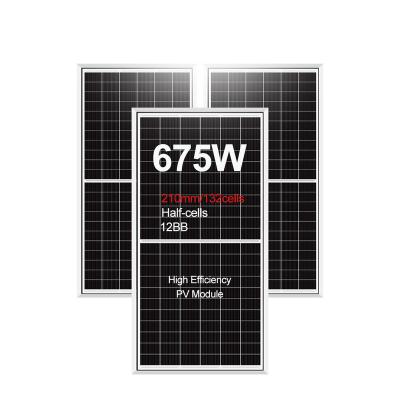 China Solar Power System Amosolar Most Popular Half Cells 645w 650w 655w 660w 665w 670w 675w Chinese Solar Panels For Sale for sale