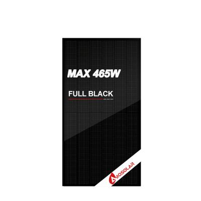 China 25 Years Warranty Solar Panel 445Watt 455W 465W Full Black Mono PV Solar Module Solar Roof Tiles Panels 166mmx166mm for sale