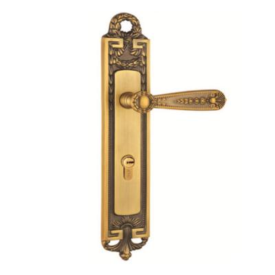 China European Vintage Zinc Alloy European Bedroom Hotel Room Cross Key Door Handle Locks For Indoor for sale