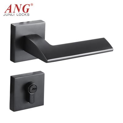 China High Security Factory Outlet Durable Matt Black Interior Door Handles Glass Door Handle for sale