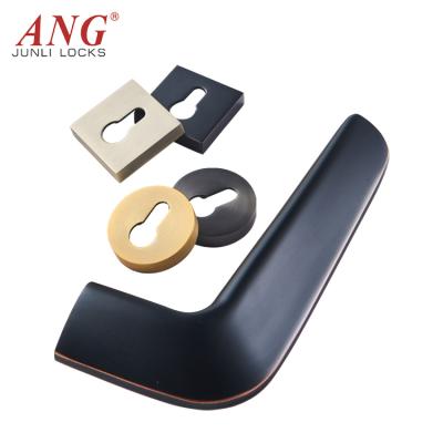 China High Security Durable Home Security Door Handle Classic Optional Zinc Alloy Black for sale