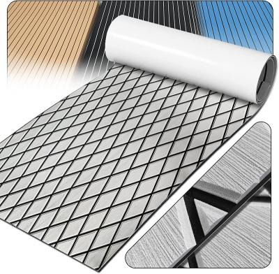 China Best Selling Anti Slip Teak Decking Sheet Boat Flooring Faux Teak Sheet Mat UV Resistant Warm Marine UV Durable Sea Ocean Eva Foam for sale