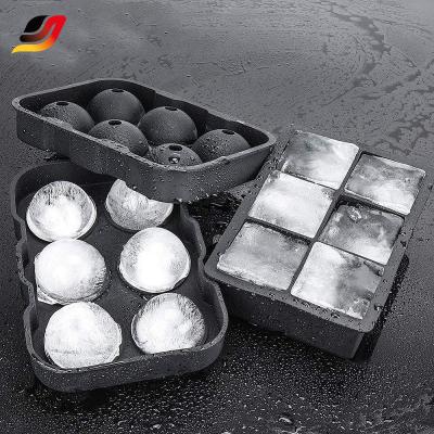 China Viable Viable Custom Design Large Bpa Free Food Grade Silicone Sphere Ice Molds Ball Molds Ice Cube Trays for sale