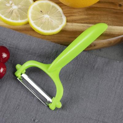 China High Quality Practical Viable Fruit and Vegetable Tools PP Kitchen Tools Handle Stainless Steel Mango Peeler for sale