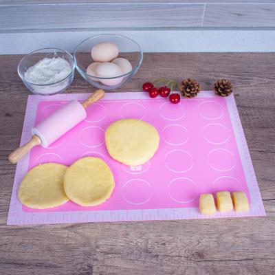 China Viable Viable Silicone Non-Stick Baking Mat with Mat Baking Measures 42*29.5cm for sale