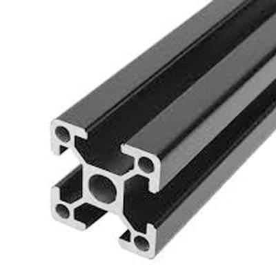 China 2020 Best Decorations China Supplier Custom Black Powder Aluminum Extrusion Profile 3030 T Slot for sale